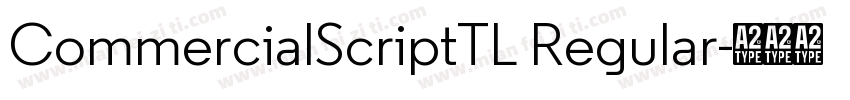 CommercialScriptTL Regular字体转换